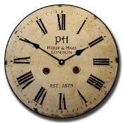 Philip and Haas Large Wall Clock