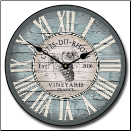 Wine Clock Vintage Blue (SKU: JTC-VVC)