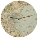 Blue Map Clock (SKU: MDC-MPCLK)